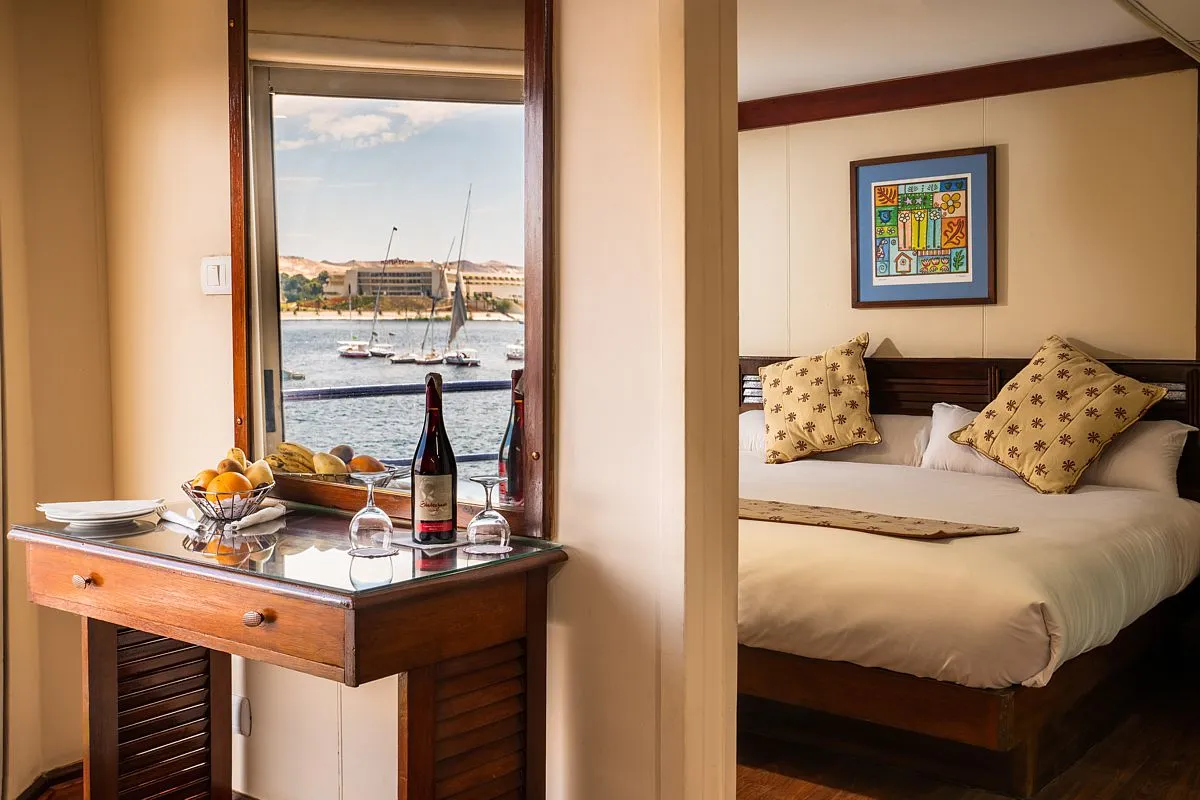 Cabin aboard the Kira Nile Cruise Nile cruise